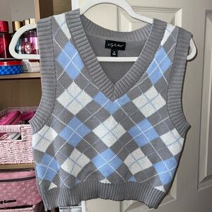 Argyle Knit Vest
